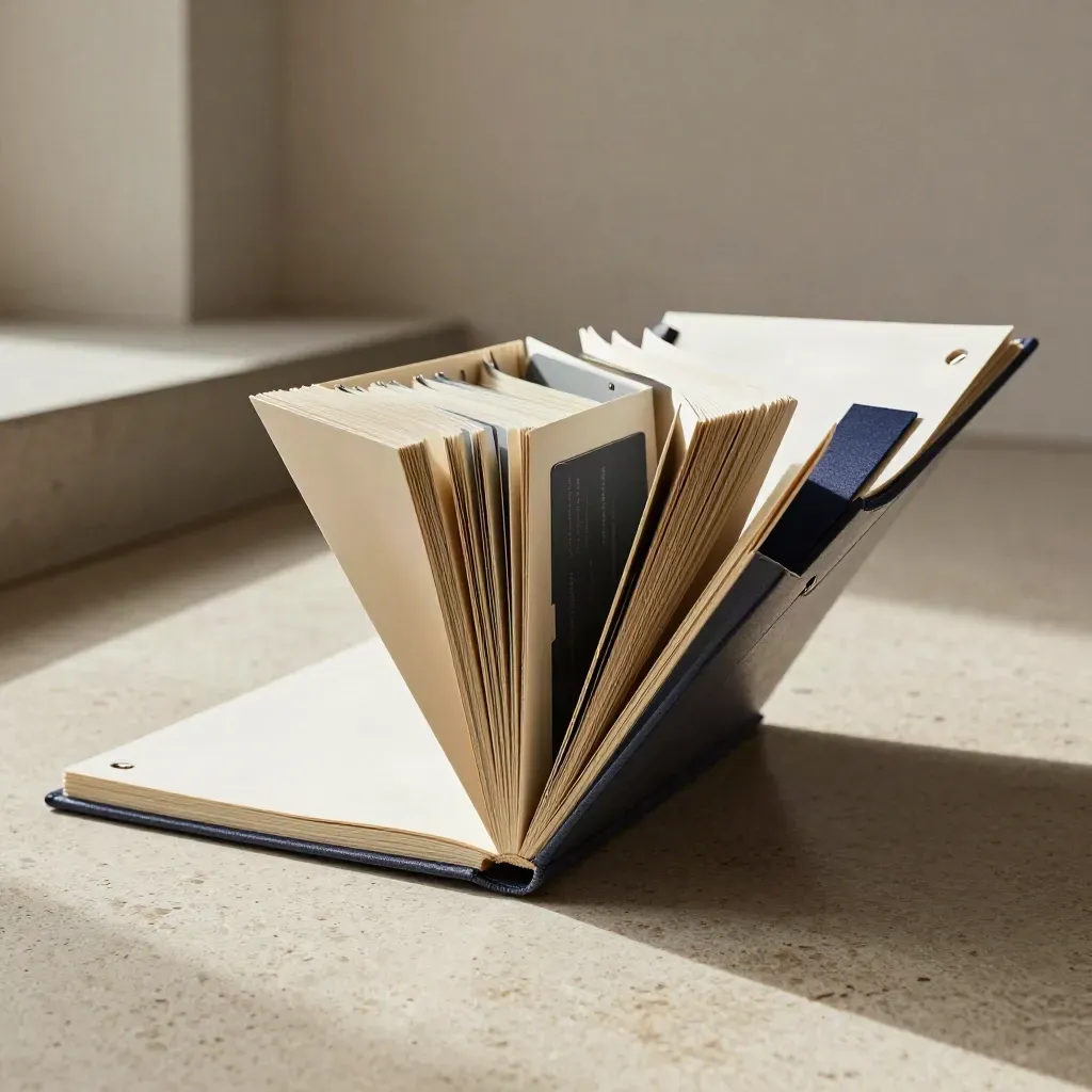 Open portable workshop kit with boards and card deck on stone, low-angle studio hero.